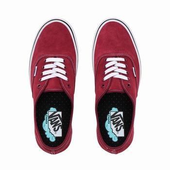 Damske Tenisky Vans Suede ComfyCush Authentic Červené/Biele VA30RZQNO